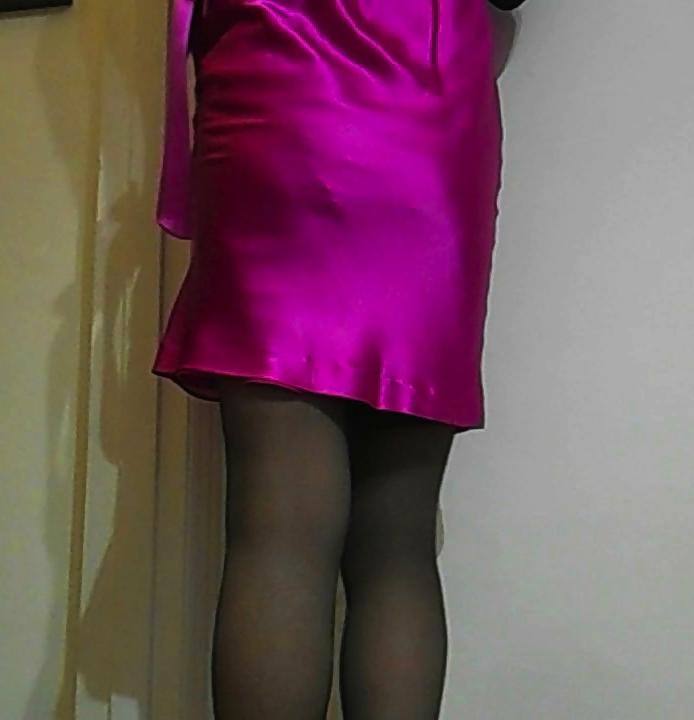 25P Sexy Satin Party Dress