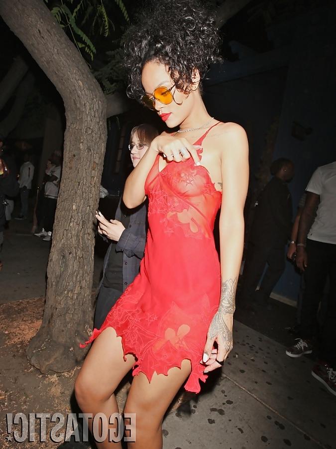 4P Rihanna Red Dress in Hooray Henrys Hollywood