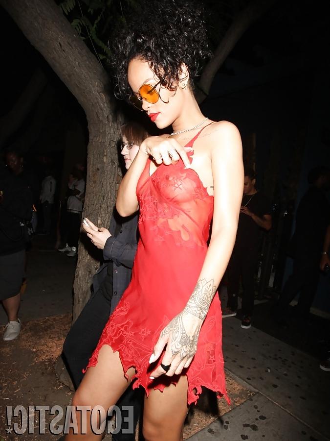4P Rihanna Red Dress in Hooray Henrys Hollywood