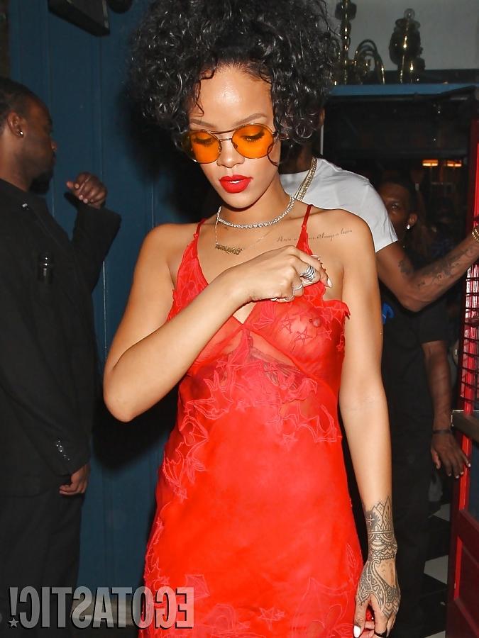 4P Rihanna Red Dress in Hooray Henrys Hollywood