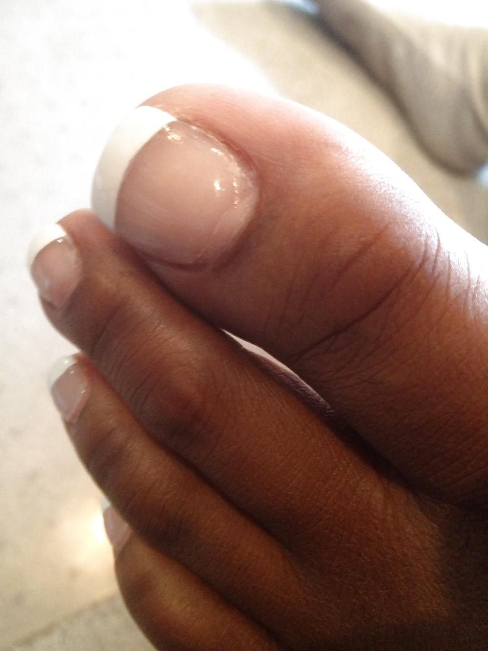 8P French pedi toes 