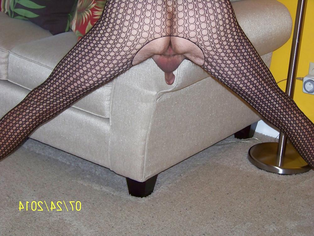 12P Feeling sexy in my fishnet body suit