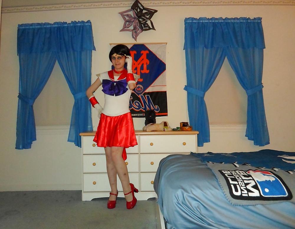 5P Sailor Mars Cosplay