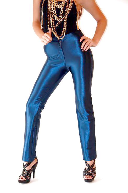 25P BLUE SPANDEX DISCO PANTS