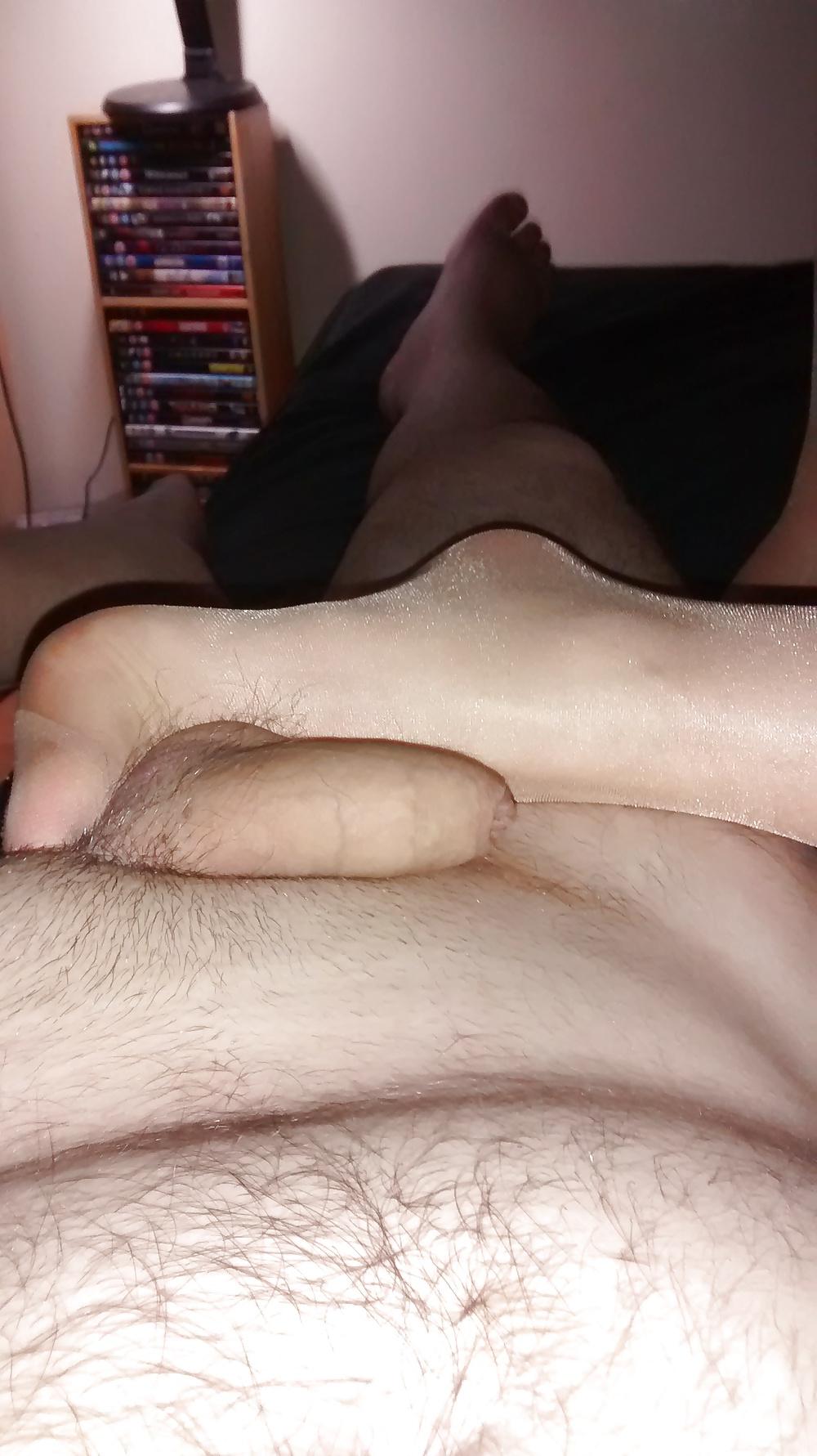 25P Stockings pussy heels and dick