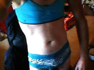 6P Blue bra and panties