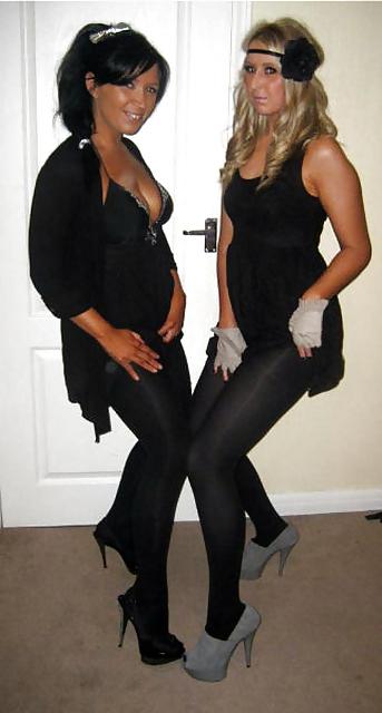 20P Black stockings & pantyhose