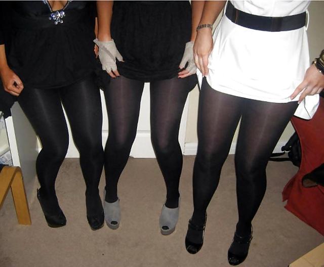 20P Black stockings & pantyhose