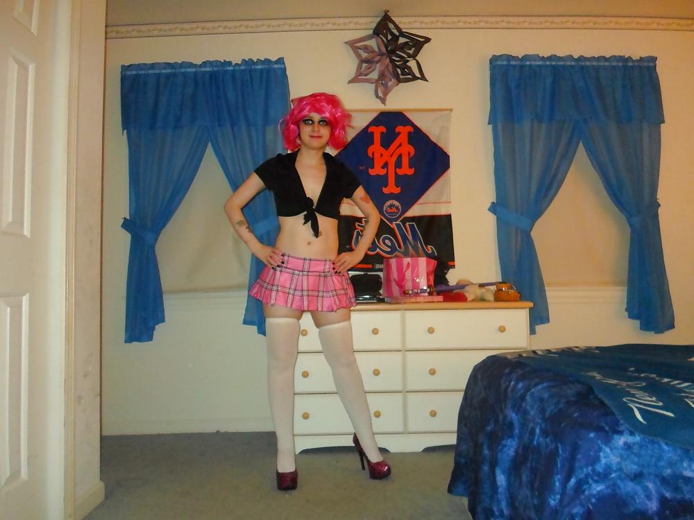 19P School girl cosplay