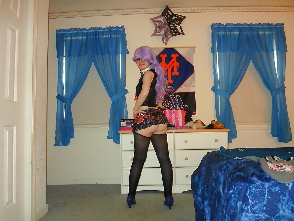 19P School girl cosplay