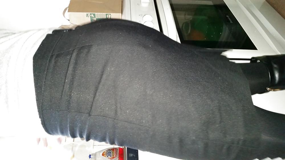 25P French hairy mature wife with pantihose, upskirts 2