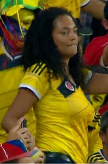 11P Busty Columbian milf dancing at World Cup 14 game