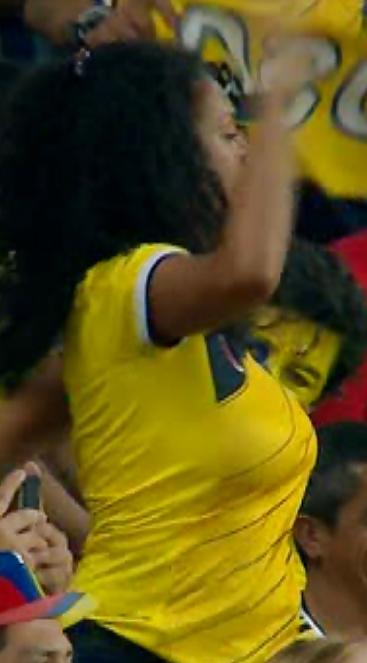 11P Busty Columbian milf dancing at World Cup 14 game