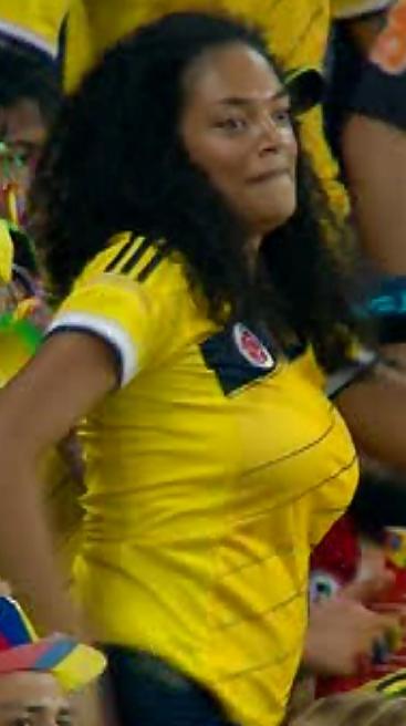 11P Busty Columbian milf dancing at World Cup 14 game