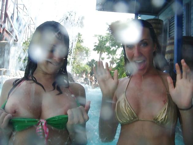 25P Pool party turns into a foursome