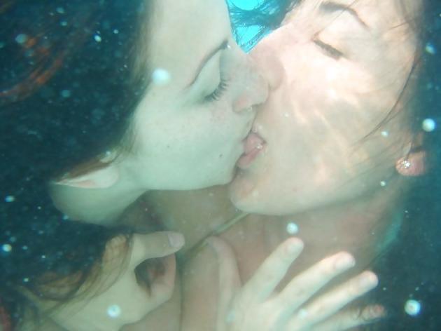25P Pool party turns into a foursome