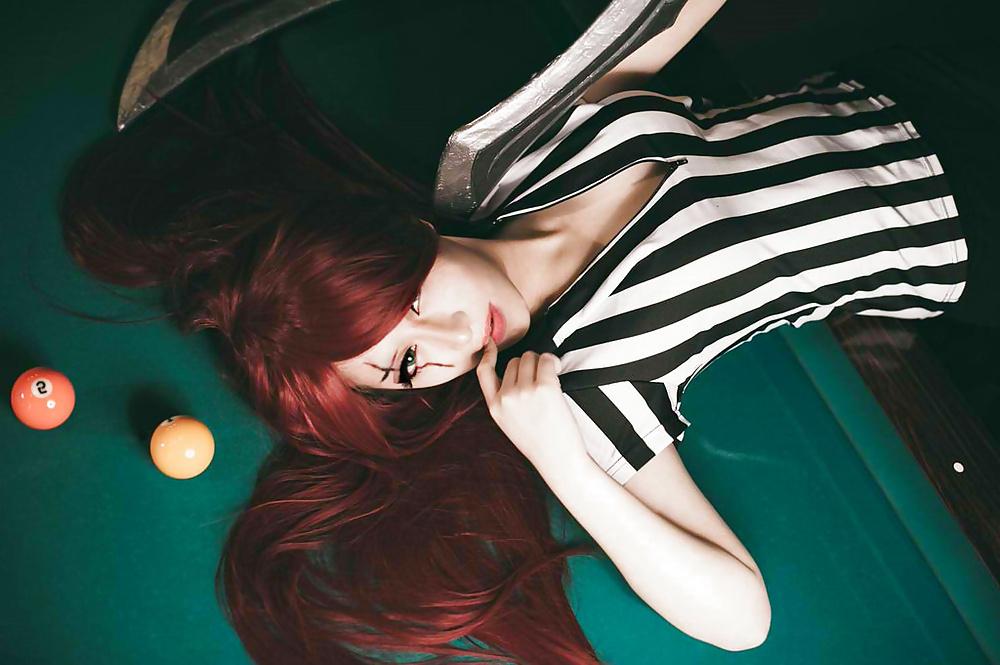 9P Red Card Katarina Cosplay (League Of Legends)