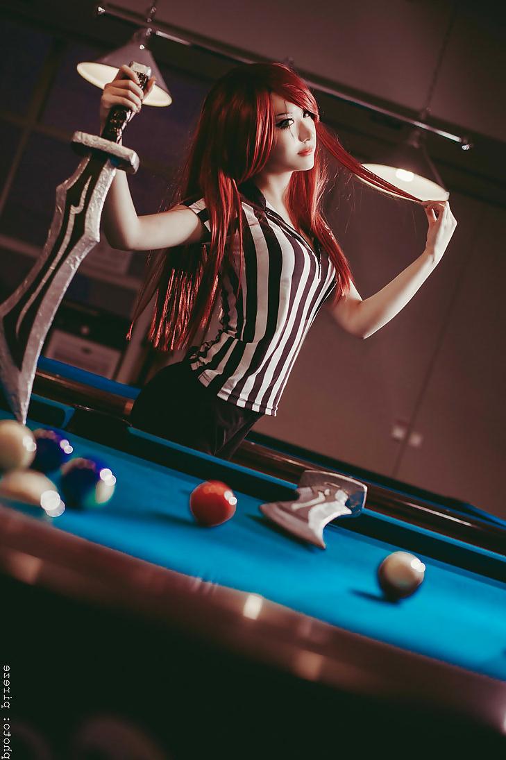 9P Red Card Katarina Cosplay (League Of Legends)