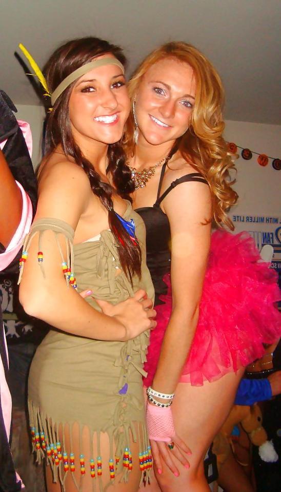 25P Halloween sorority babes in costumes