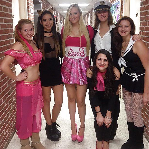 25P Halloween sorority babes in costumes