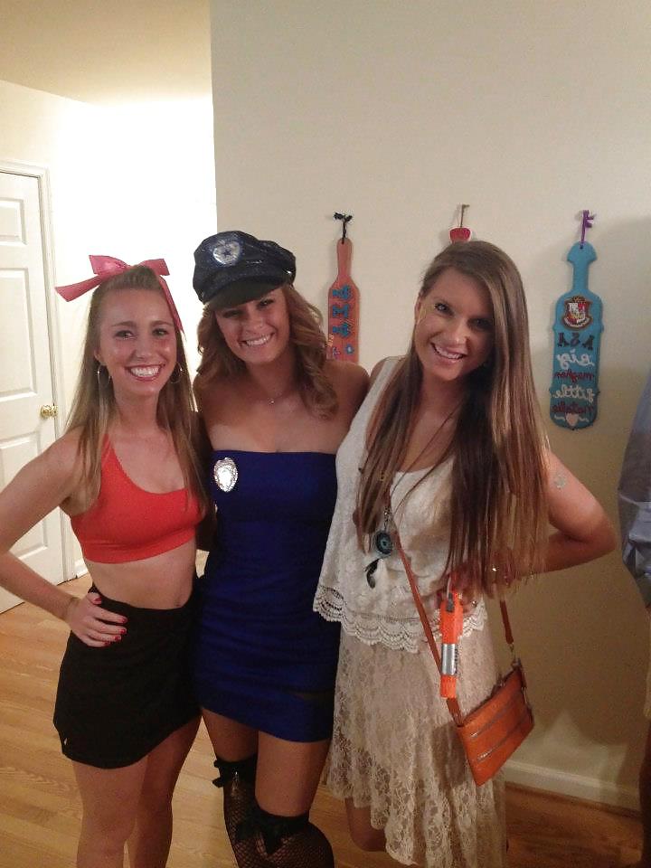 25P Halloween sorority babes in costumes