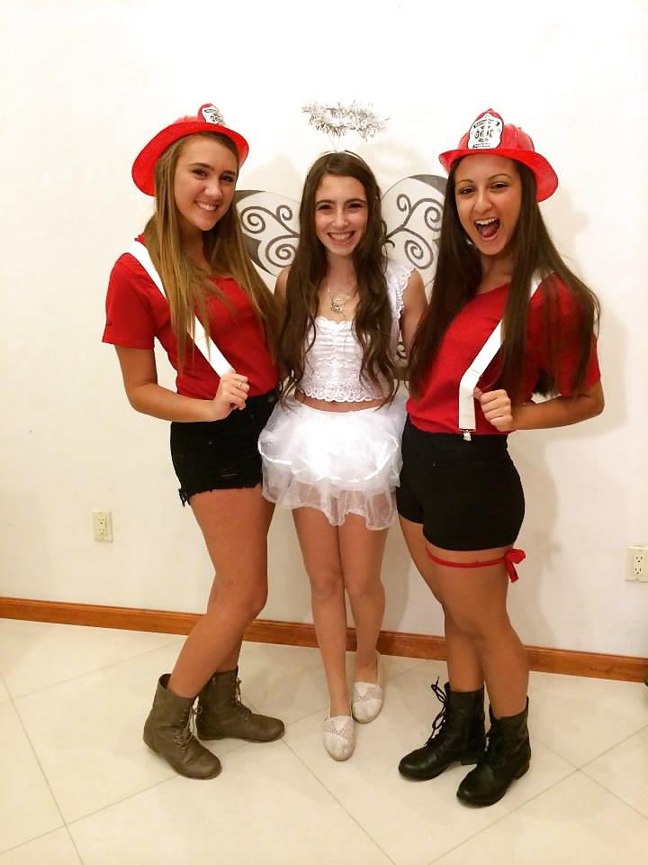 25P Halloween sorority babes in costumes
