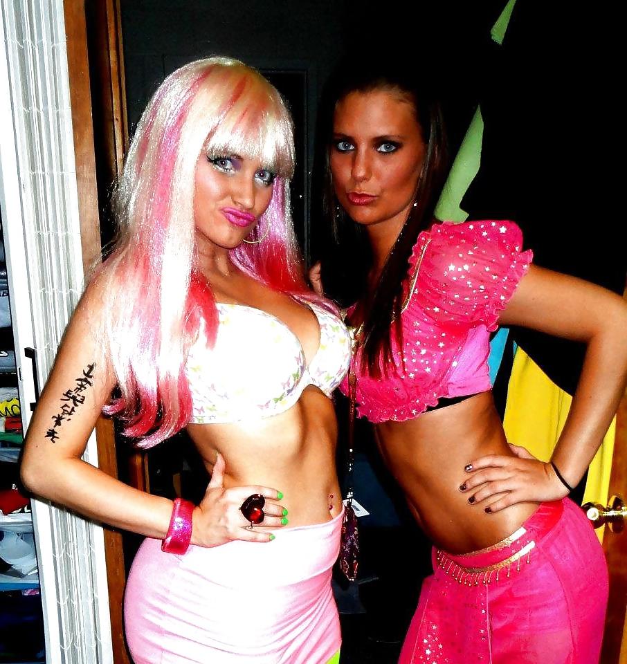 25P Halloween sorority babes in costumes