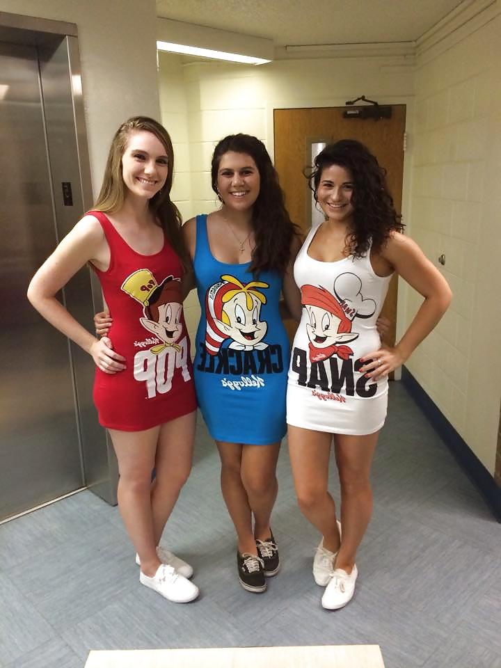 25P Halloween sorority babes in costumes