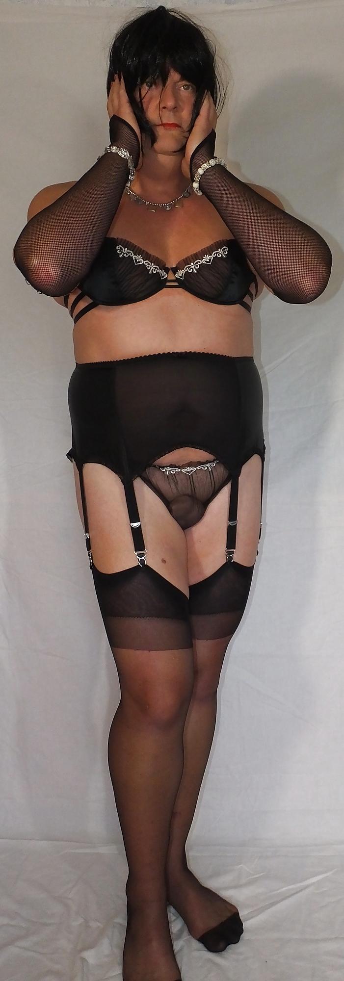 19P Shemale and Crosdressers Black and Blue Panty