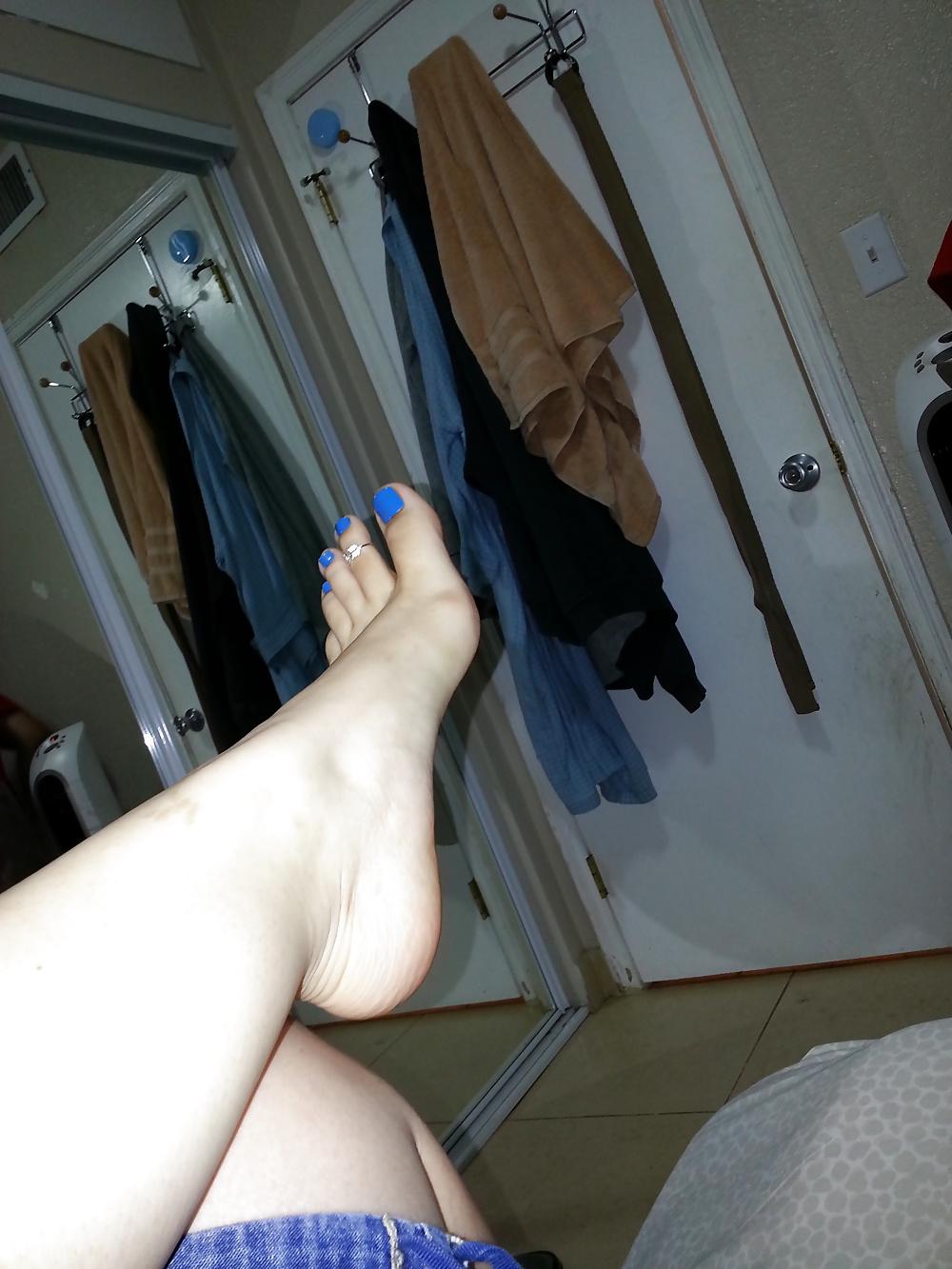 25P Favorite Blue Toes, Nails, Solejob, Footjob