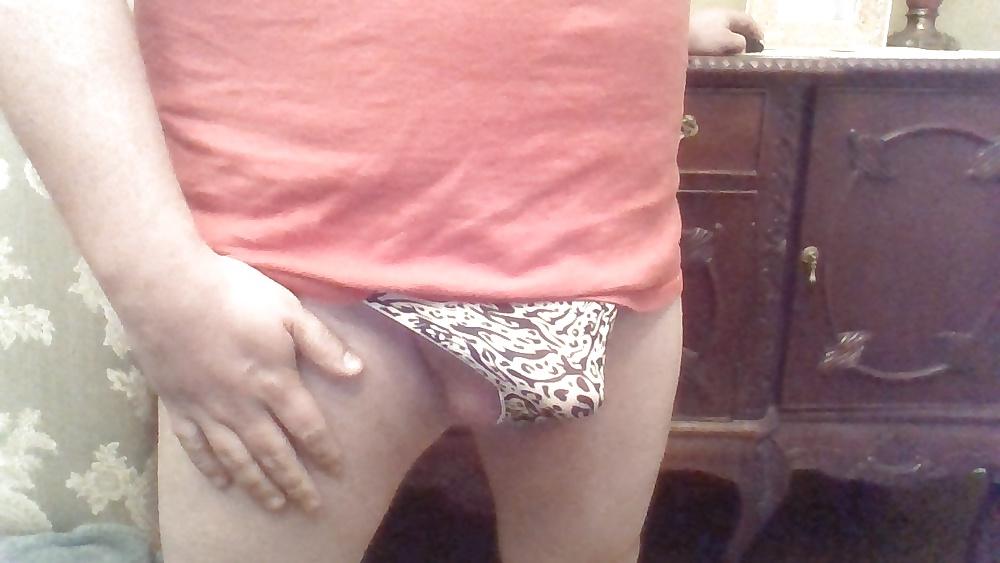 21P Blue Polka Dot and Print panties.
