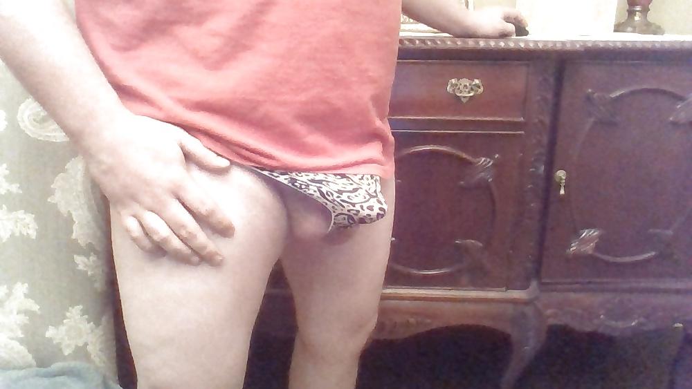 21P Blue Polka Dot and Print panties.
