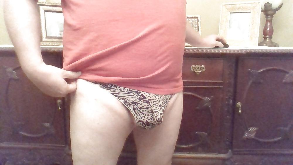 21P Blue Polka Dot and Print panties.