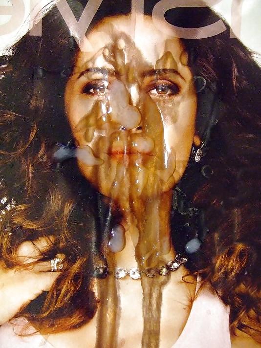 25P Salma Hayek, 10 Cum Loads Bukkakke