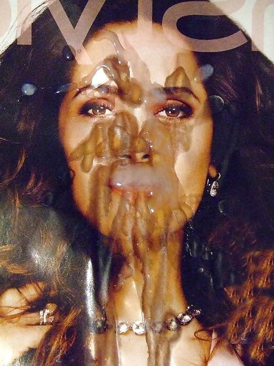 25P Salma Hayek, 10 Cum Loads Bukkakke