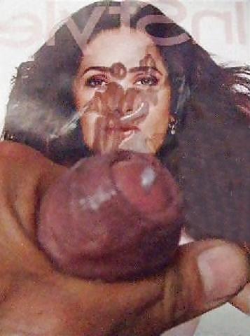 25P Salma Hayek, 10 Cum Loads Bukkakke