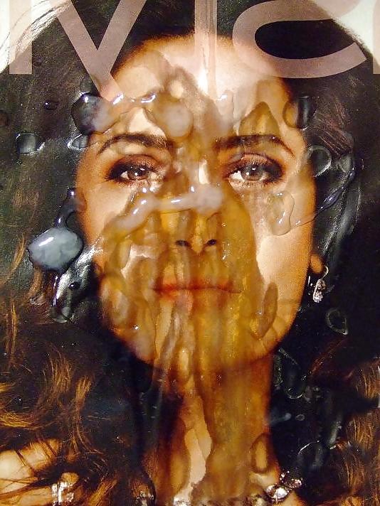 25P Salma Hayek, 10 Cum Loads Bukkakke