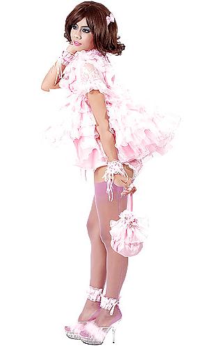 19P Pink sissy dress