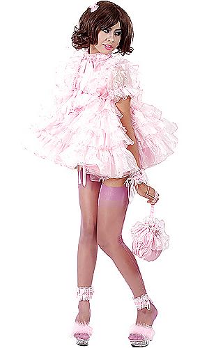 19P Pink sissy dress