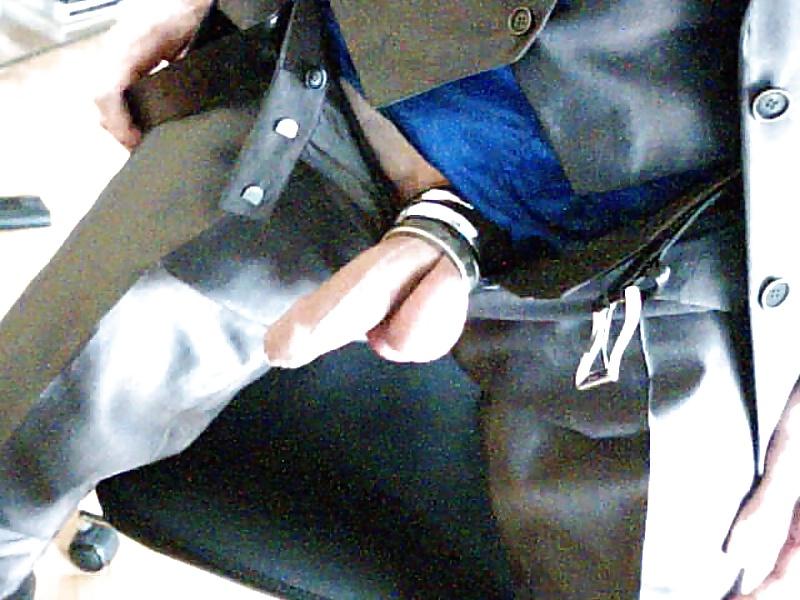 25P Horny in suit and shiny shorts