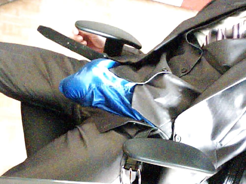 25P Horny in suit and shiny shorts