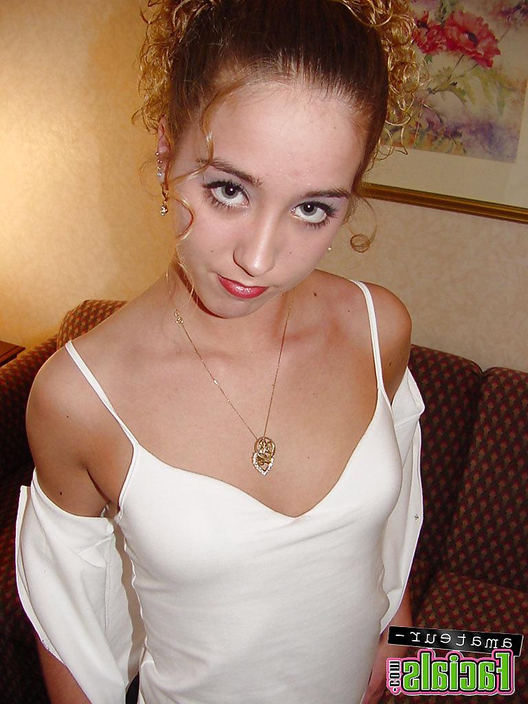 25P Little amateur facial sluts