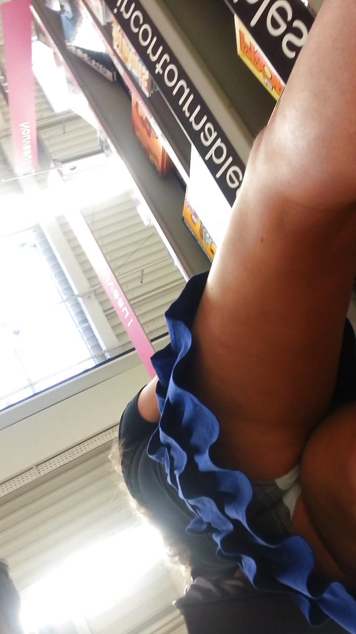 10P French lover first public girl upskirt