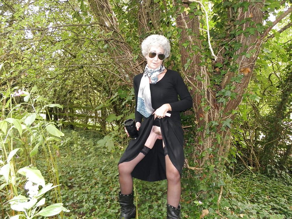 10P Aine outside in the forest