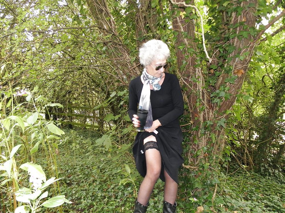 10P Aine outside in the forest