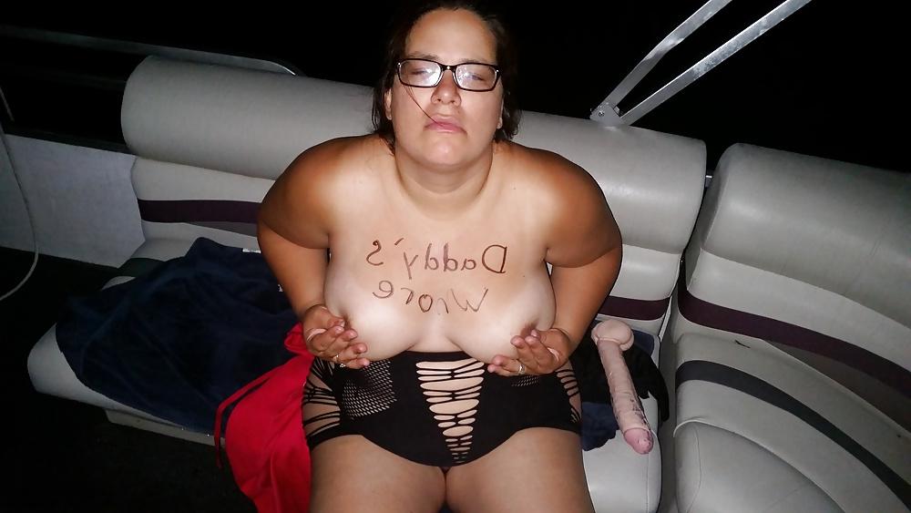14P Megan on a boat