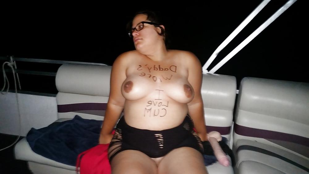 14P Megan on a boat