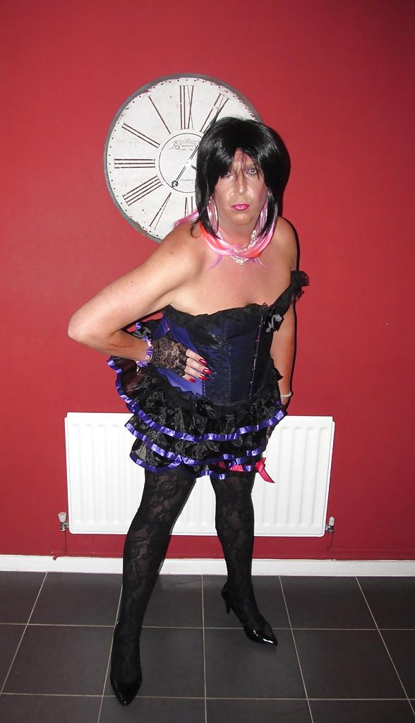 21P My new purple corset & Tu Tu