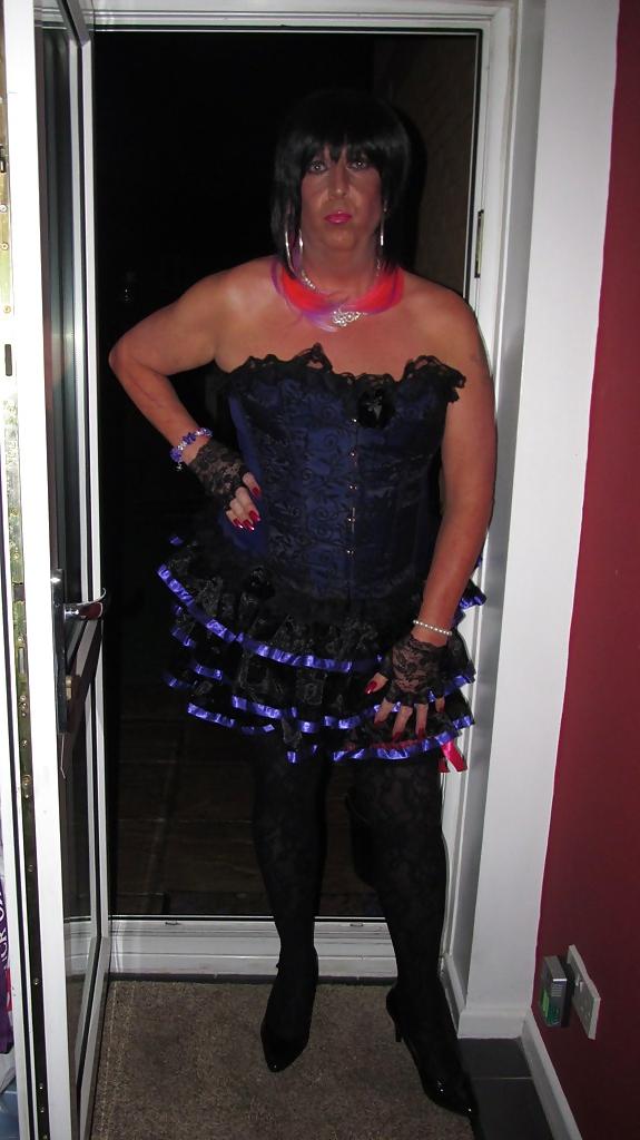 21P My new purple corset & Tu Tu