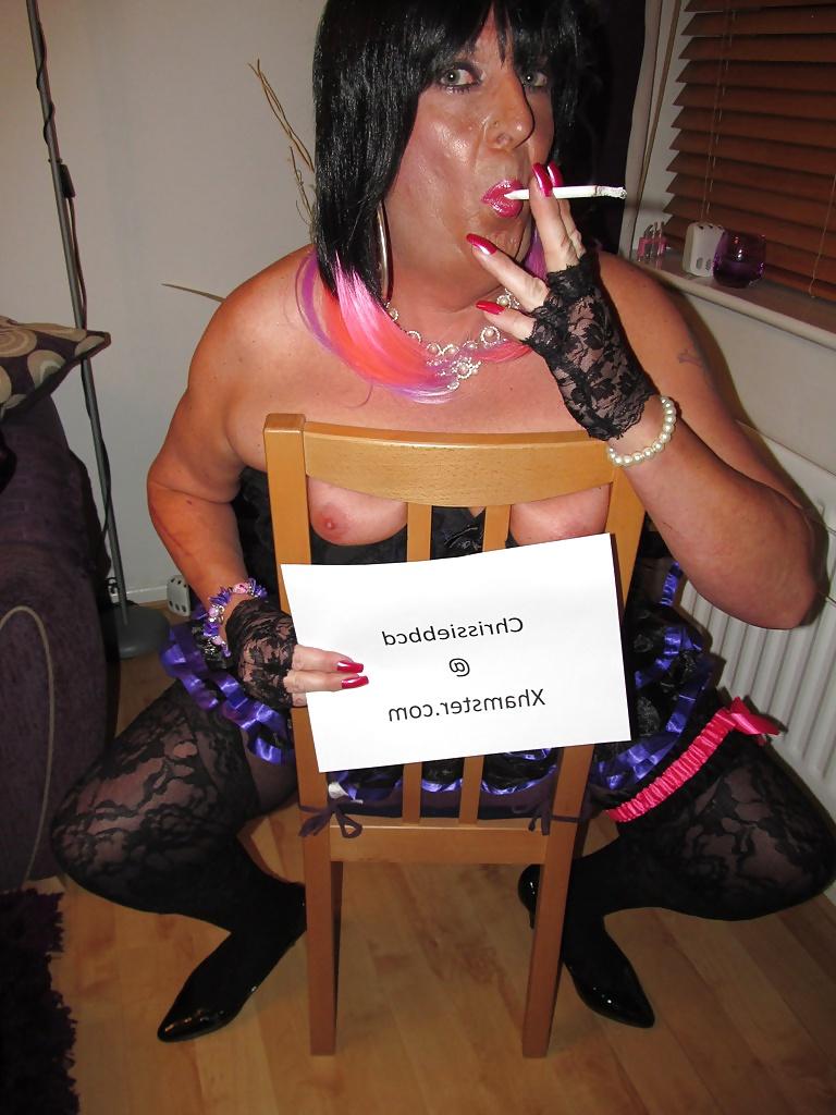 21P My new purple corset & Tu Tu